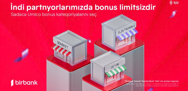 Birbank kartlarında yeni dövr: limitsiz bonuslar ilə daha çox qazanmaq imkanı