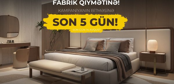 SALOĞLU-da Fabrik Qiymətinə Kampaniyasının Son 5 Günü