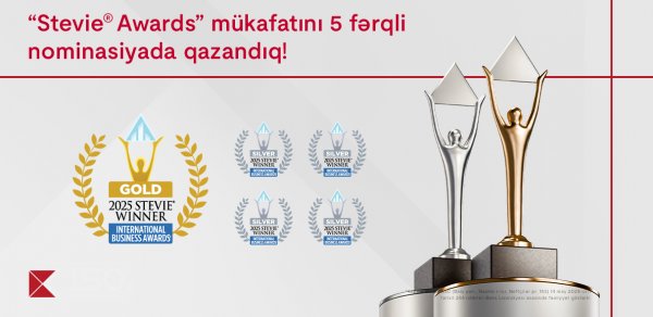 Kapital Bank 5 nominasiyada nüfuzlu “Stevie Awards” mükafatına layiq görüldü