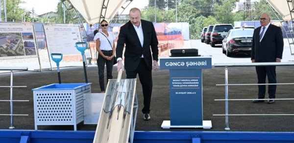 Gəncədə bazalt məhsullarının istehsalı müəssisəsinin təməli qoyulub