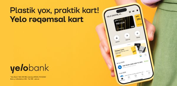 Filiala getmədən ödənişsiz rəqəmsal kart əldə et