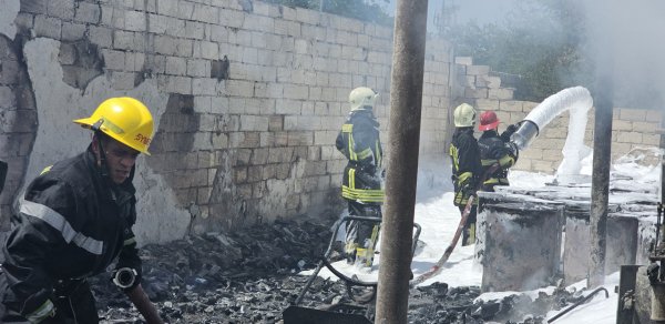 Abşeronda boya istehsalı zavodundakı yanğın məhdudlaşdırılıb