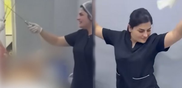 Həkimlərin rəqs etdiyi görüntülərdə əməliyyat olunan pasiyent DANIŞDI 