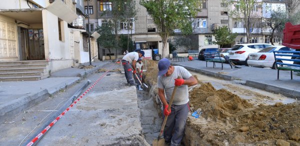 Yasamal rayonunda su təchizatının yaxşılaşdırılması istiqamətində işlər davam edir