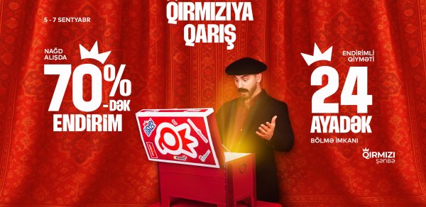 “Qırmızıya qarış!” - “Baku Electronics”də 70%-dək ENDİRİM