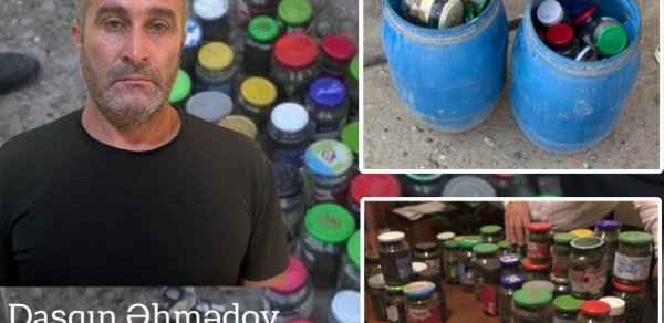 Şirvanda 3 kiloqram marixuananı şüşə qablarda gizlədən şəxs saxlanıldı