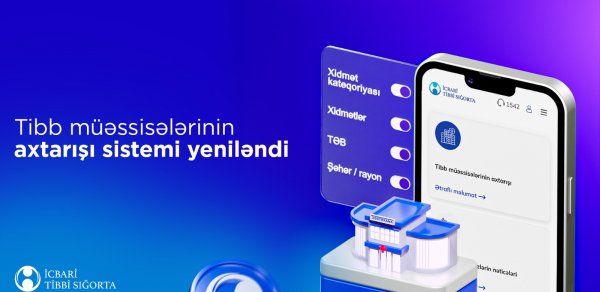 Tibb müəssisələrinin axtarışı bölməsinə özəl tibb müəssisələri də əlavə edilib