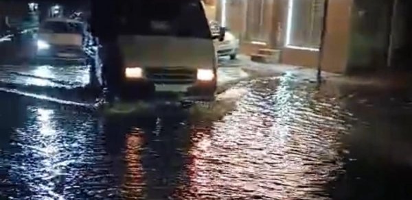 Bakıda yağış sularının yaratdığı daha bir PROBLEM - VİDEO