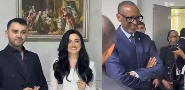 Ruanda prezidenti Bakıda nikah mərasiminin şahidi oldu - VİDEO