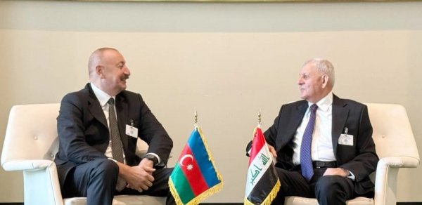 İlham Əliyev BMT-nin Nyu-Yorkdakı mənzil-qərargahında İraq Prezidenti ilə görüşüb