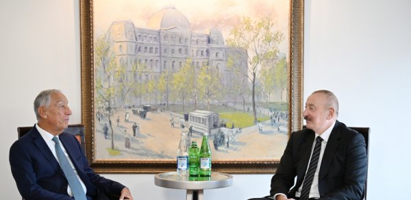 Prezident İlham Əliyev Nyu-Yorkda portuqaliyalı həmkarı ilə görüşüb