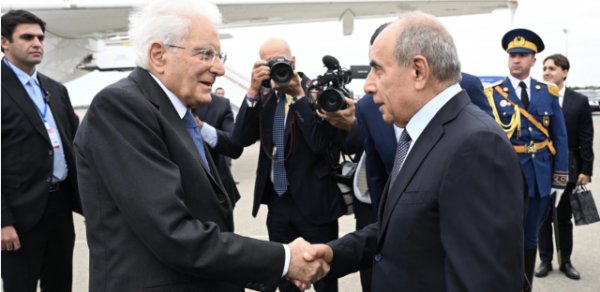 İtaliya Prezidenti Azərbaycana rəsmi səfərə gəlib