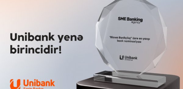 Unibank  “Biznes Bankçılıq” nominasiyası üzrə qalib olub