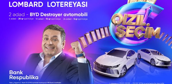 “Bank Respublika” “Qızıl Seçim” lotereyasına start verdi