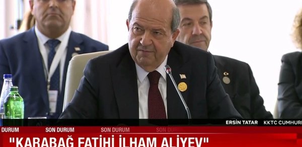 Ersin Tatar: "Qarabağ fatehi İlham Əliyevə təşəkkür edirəm"