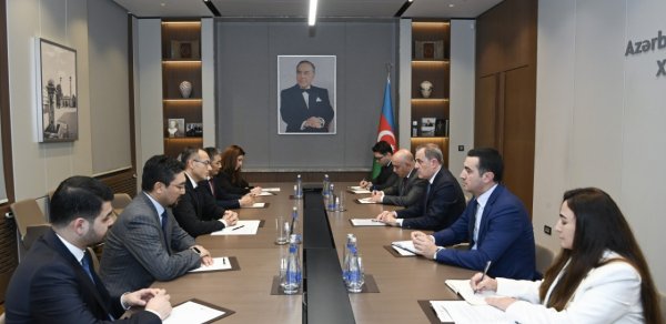 Ceyhun Bayramov TÜRKPA-nın yeni baş katibi ilə görüşdü
