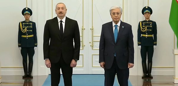 Astanada Azərbaycan Prezidenti İlham Əliyevin rəsmi qarşılanma mərasimi keçirilir