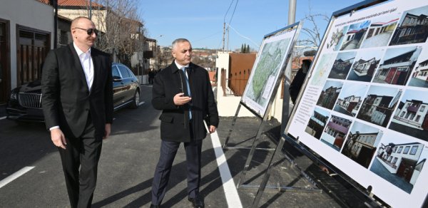 İlham Əliyev Xankəndinin Kərkicahan qəsəbəsində olub