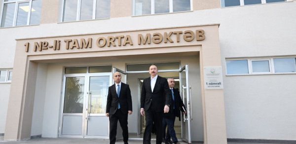 Prezident Kərkicahanda 1 nömrəli tam orta məktəbin açılışında
