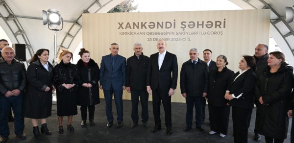 Prezident Kərkicahan sakinləri ilə görüşdü