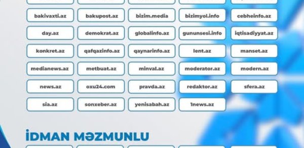 Onlayn mediaya dəstək müsabiqəsinin nəticələri açıqlandı