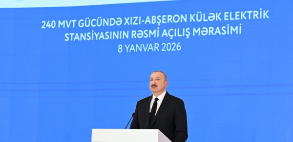 Prezident Gülüstan sarayında açılışda iştirak edir - FOTOLAR