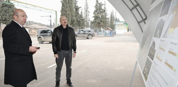 Prezident Ağdərə şəhərinin Baş planı ilə tanış oldu