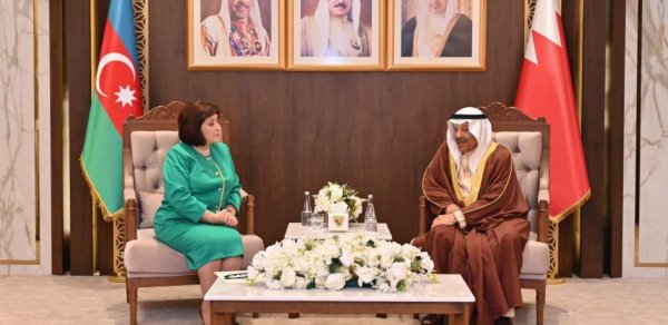 Sahibə Qafarova bəhreynli həmkarı ilə görüşdü - FOTOLAR