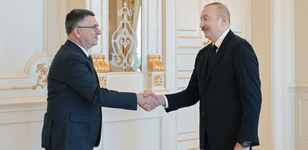 Prezident İsrail XİN rəhbərini qəbul etdi - FOTOLAR