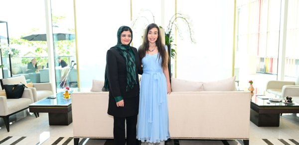 Leyla Əliyeva Zarqa Yaftalı ilə görüşdü