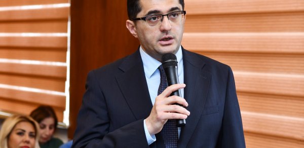 Azərbaycan Dövlət Neft və Sənaye Universiteti ərazi partiya təşkilatına sədr seçildi - FOTOLAR