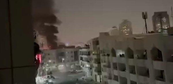 Dubayda ABŞ konsulluğunda PUA zərbəsi endirilib - VİDEO