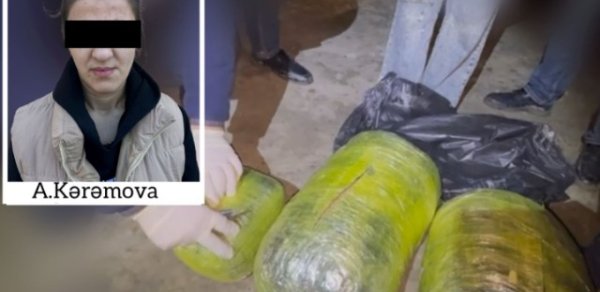 Sabirabadda qadın 14 kq narkotiklə tutuldu