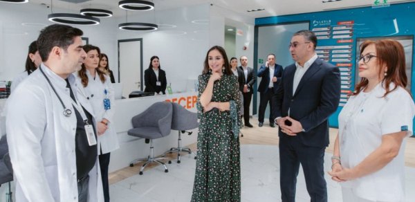 Leyla və Arzu Əliyevalar “Leyla Medical Center”in Pediatriya Mərkəzində