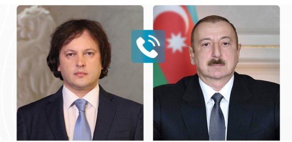 İlham Əliyev və İrakli Kobaxidze arasında telefon danışığı baş tutub