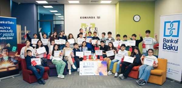 Bank of Baku-da maliyyə savadlılığı günü - FOTOLAR