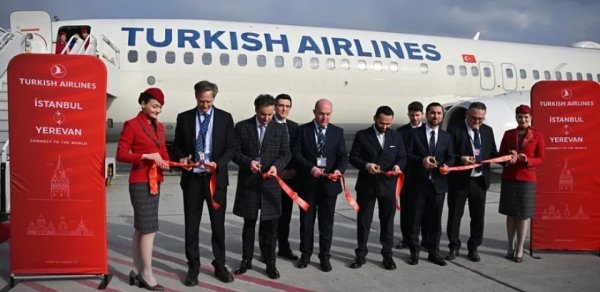 Türk Hava Yolları İrəvana uçuşlara başladı