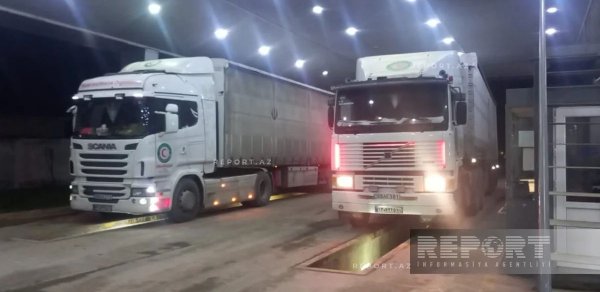 Rusiyanın İrana göndərdiyi humanitar yardım Azərbaycandan yola salınıb