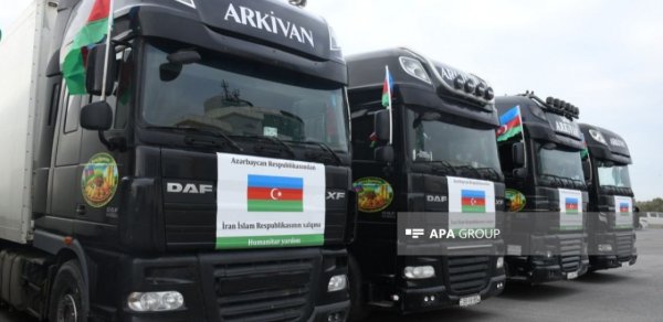 Azərbaycan İrana növbəti dəfə humanitar yardım göndərir