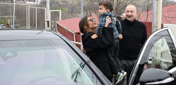 Prezidentlə xanımı Xocavəndə getdi - FOTOLAR