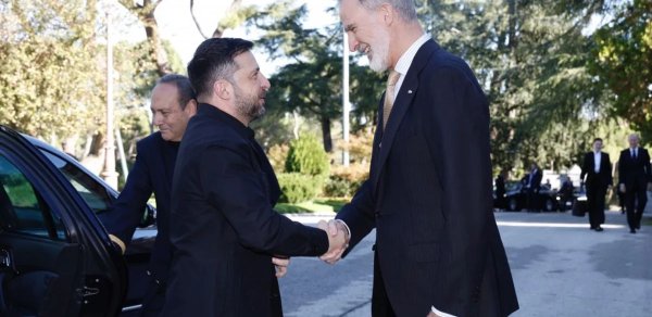 VI Felipe Madriddə Zelenskini qəbul edib