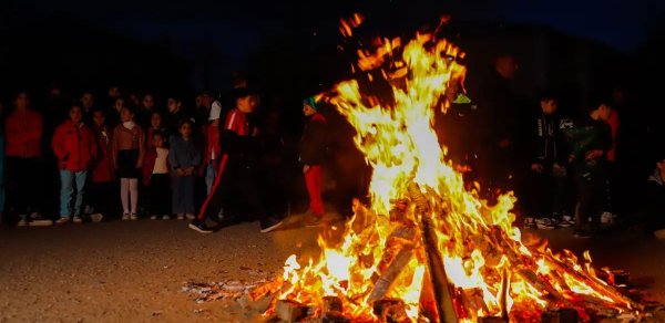 Sumqayıtda tonqal partladı - YARALILAR VAR - Video
