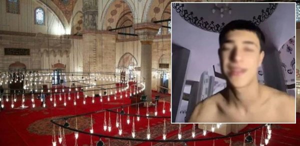 Məsciddə çılpaq video çəkən tiktoker saxlanıldı