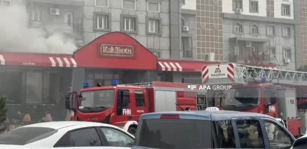 Naxçıvanda “Kəklikotu” restoranında yanğın baş verib