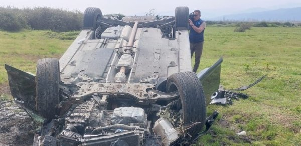 Lənkəranda yol qəzasında ər-arvad xəsarət alıb - FOTO