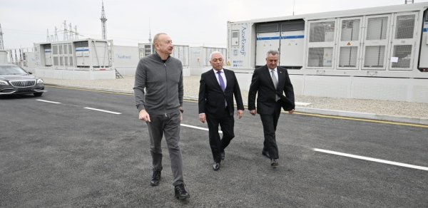 Prezident İlham Əliyev “Abşeron” Batareya Enerji Saxlanc Mərkəzinin açılışında iştirak edib