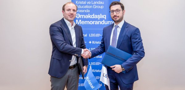 “Kristal” və “Landau Education Group” arasında memorandum imzalandı - Video - Fotolar