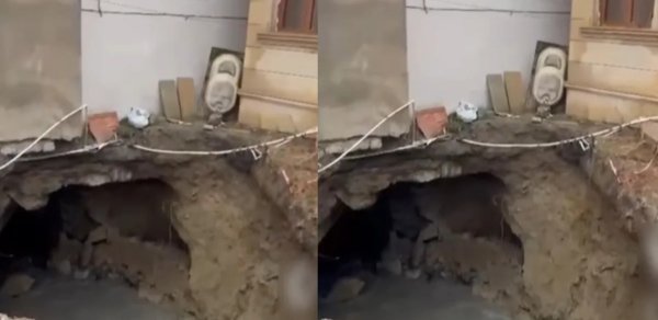 Bakıda torpaq çökdü: Evlər üçün təhlükə yarandı