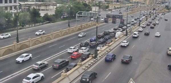 Bakıda bu yollarda sıxlıq var - SİYAHI