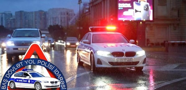 BDYPİ yağıntılı hava şəraiti ilə bağlı hərəkət iştirakçılarına xəbərdarlıq edib